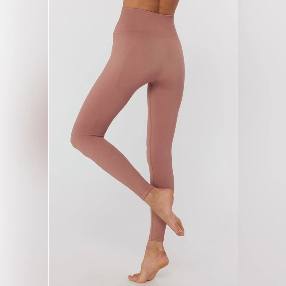 Spiritual Gangster Womens S Pink High Waist Yoga Leggings Intent Eco Jersey
